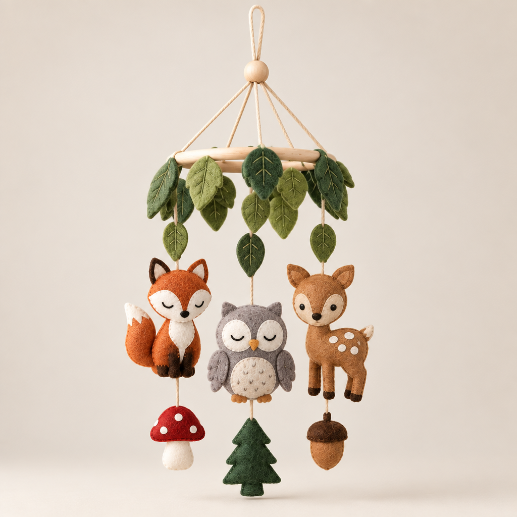 Lumqeva™ Forest Animal Felt Hanging image 01