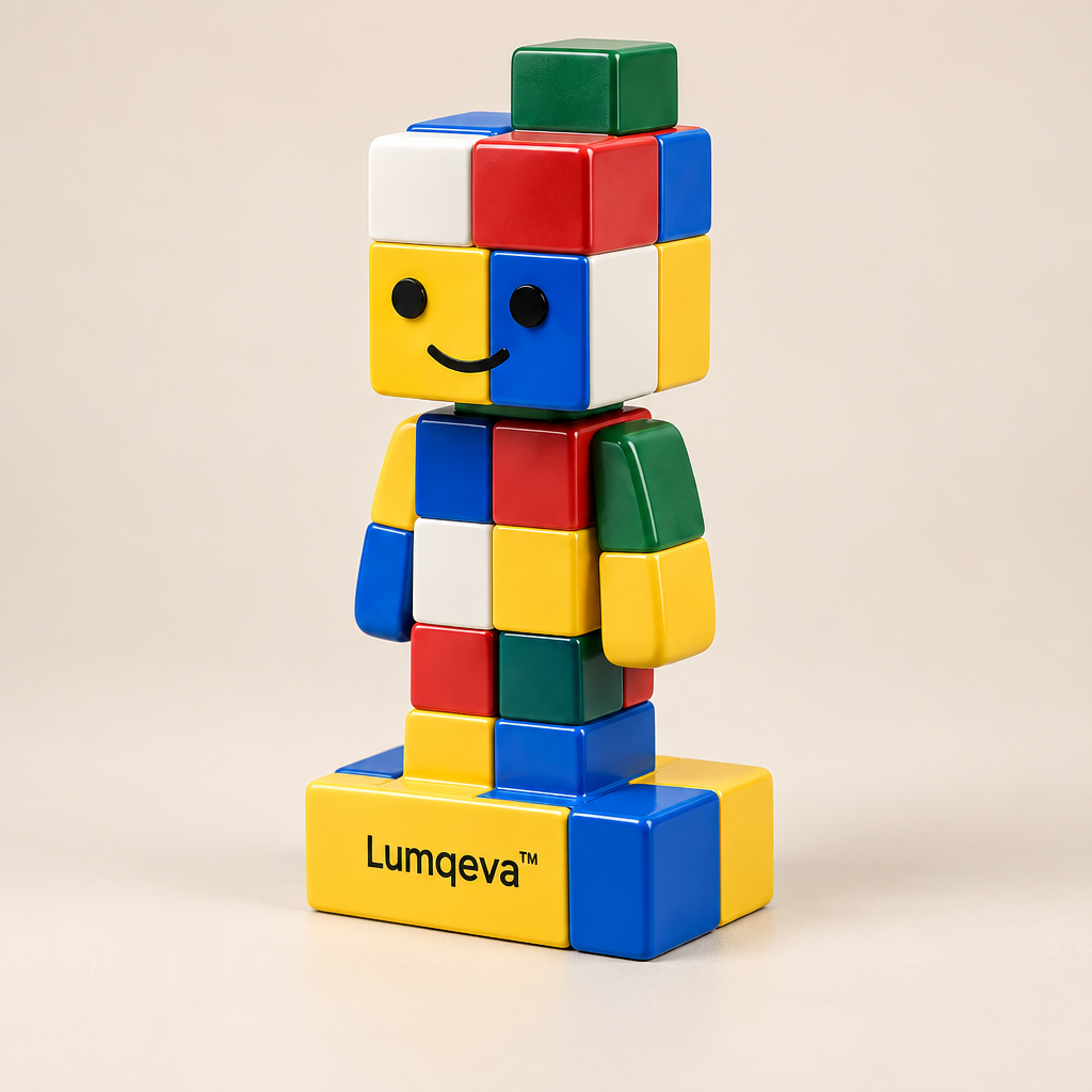 Lumqeva™ Colorful Building-Block Art Figurine image 01